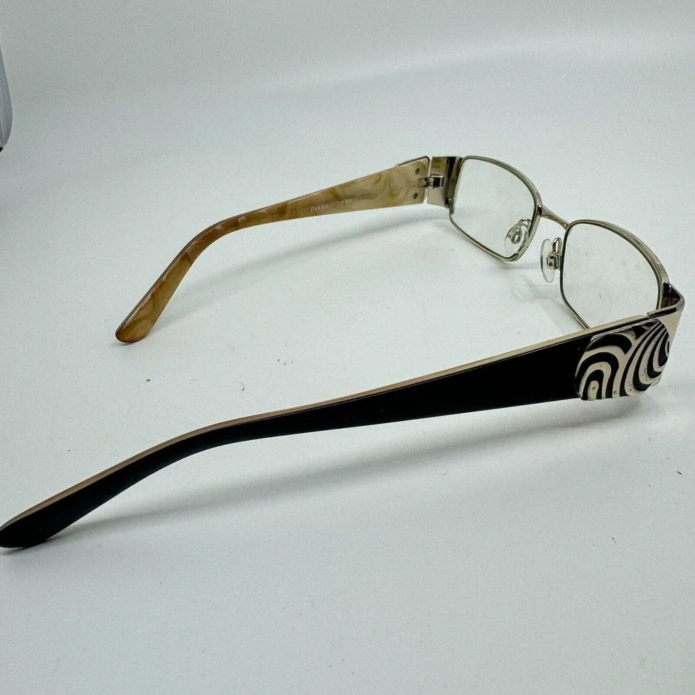 Parke Eyeglasses Frames PK5002 Gold 51-17-135 Rectangle Full Rim‎ H10581